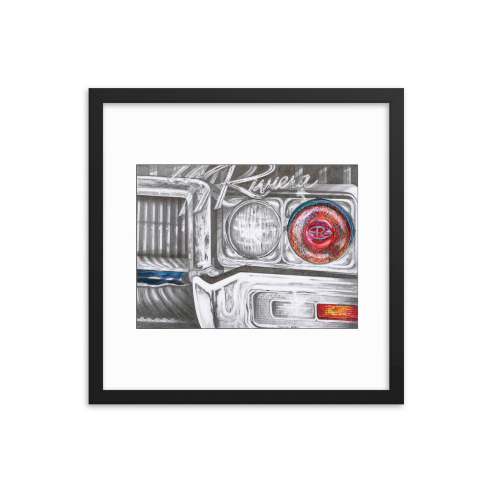 Framed Art Print - Buick Riviera