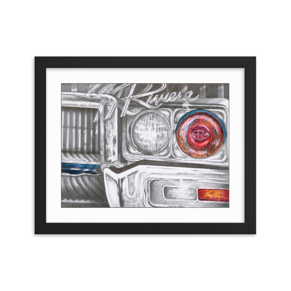 Framed Art Print - Buick Riviera