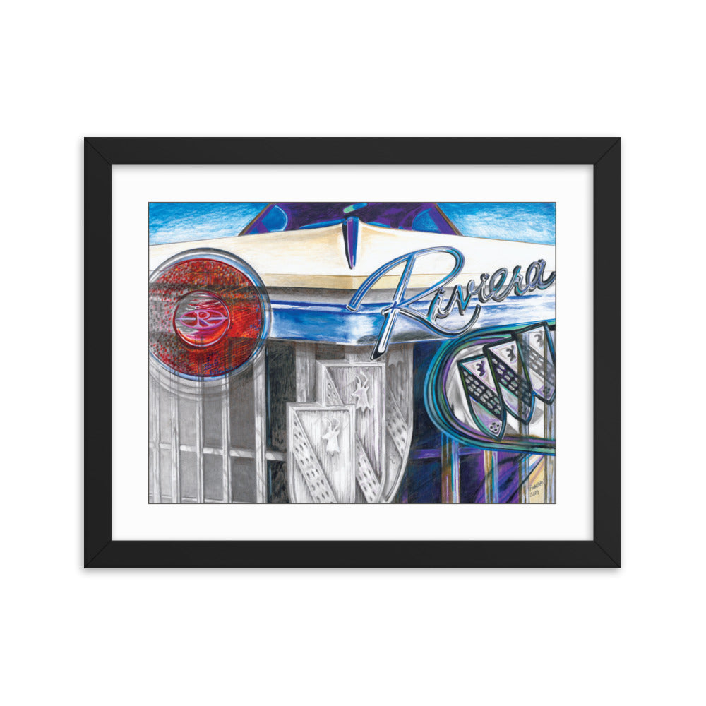 Framed Art Print - Buick Riviera