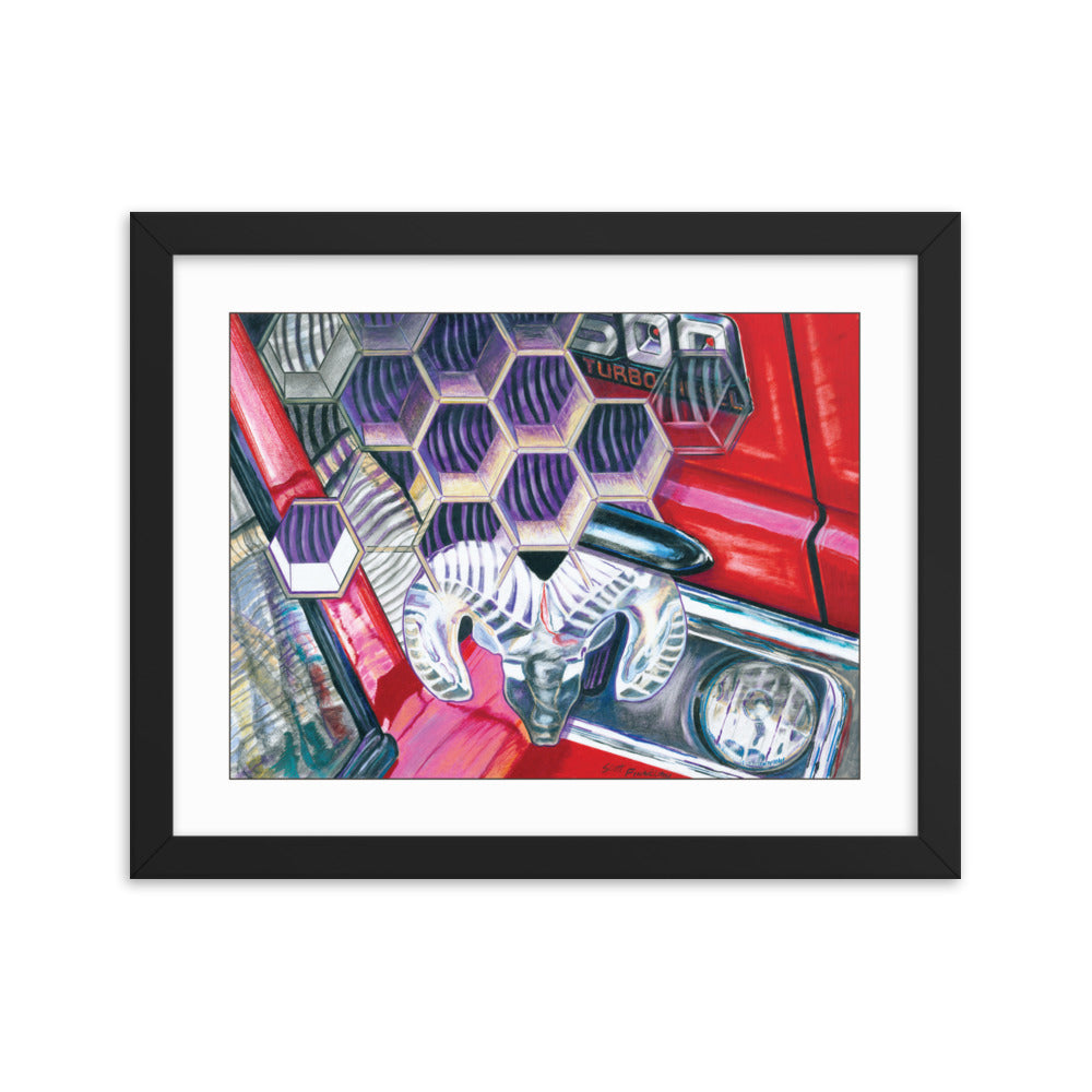 Framed Art Print - Dodge Ram