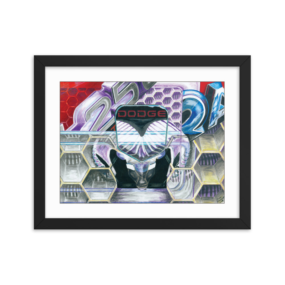 Framed Art Print - Dodge Ram