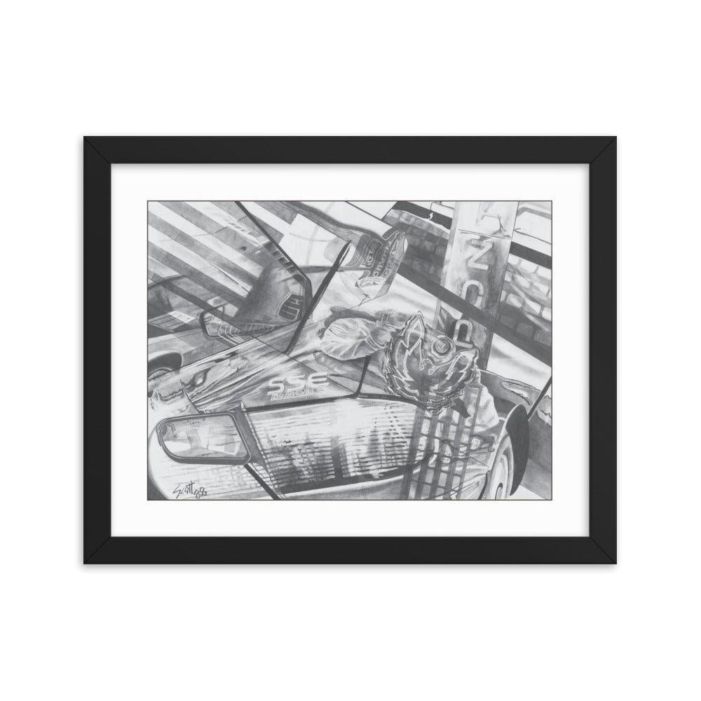 Framed Art Print - Pontiac Bonneville v2