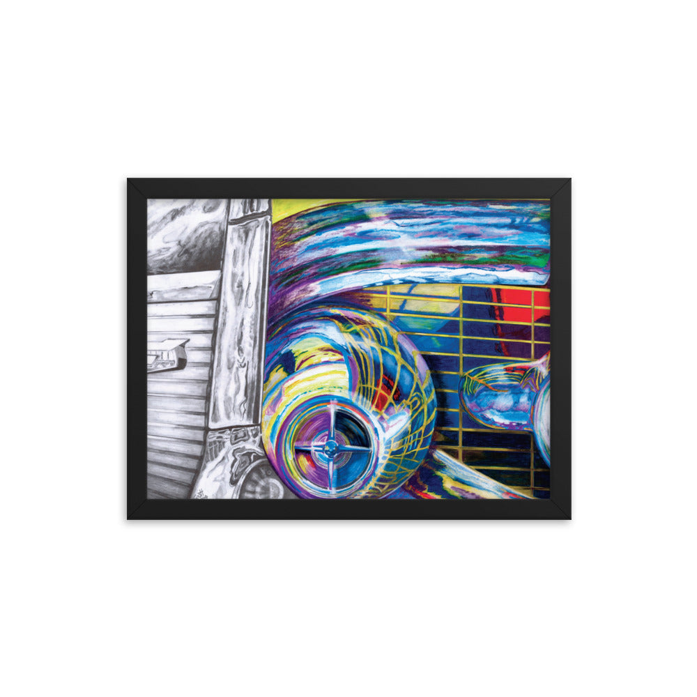 Framed Art Print - Chevy Bel Air