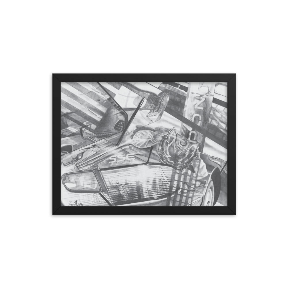 Framed Art Print - Pontiac Bonneville v2