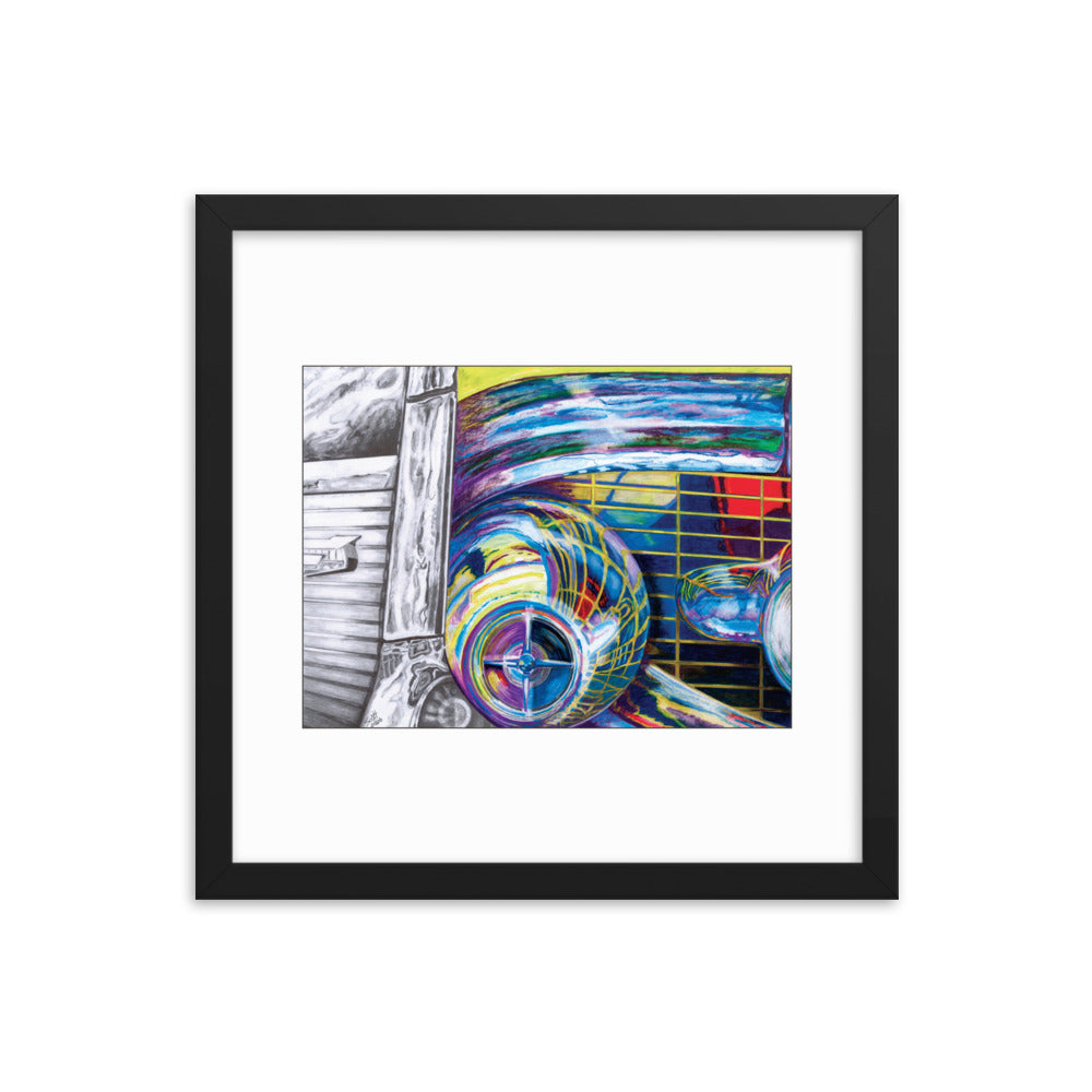 Framed Art Print - Chevy Bel Air