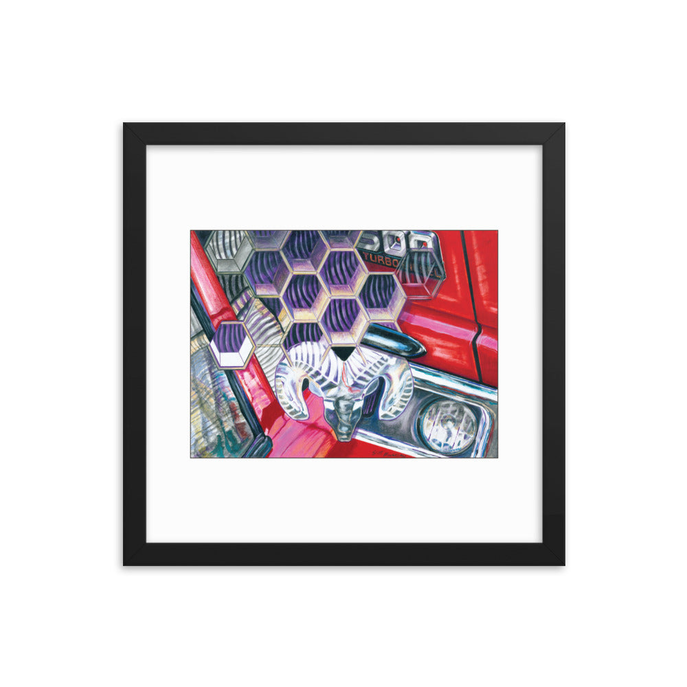 Framed Art Print - Dodge Ram