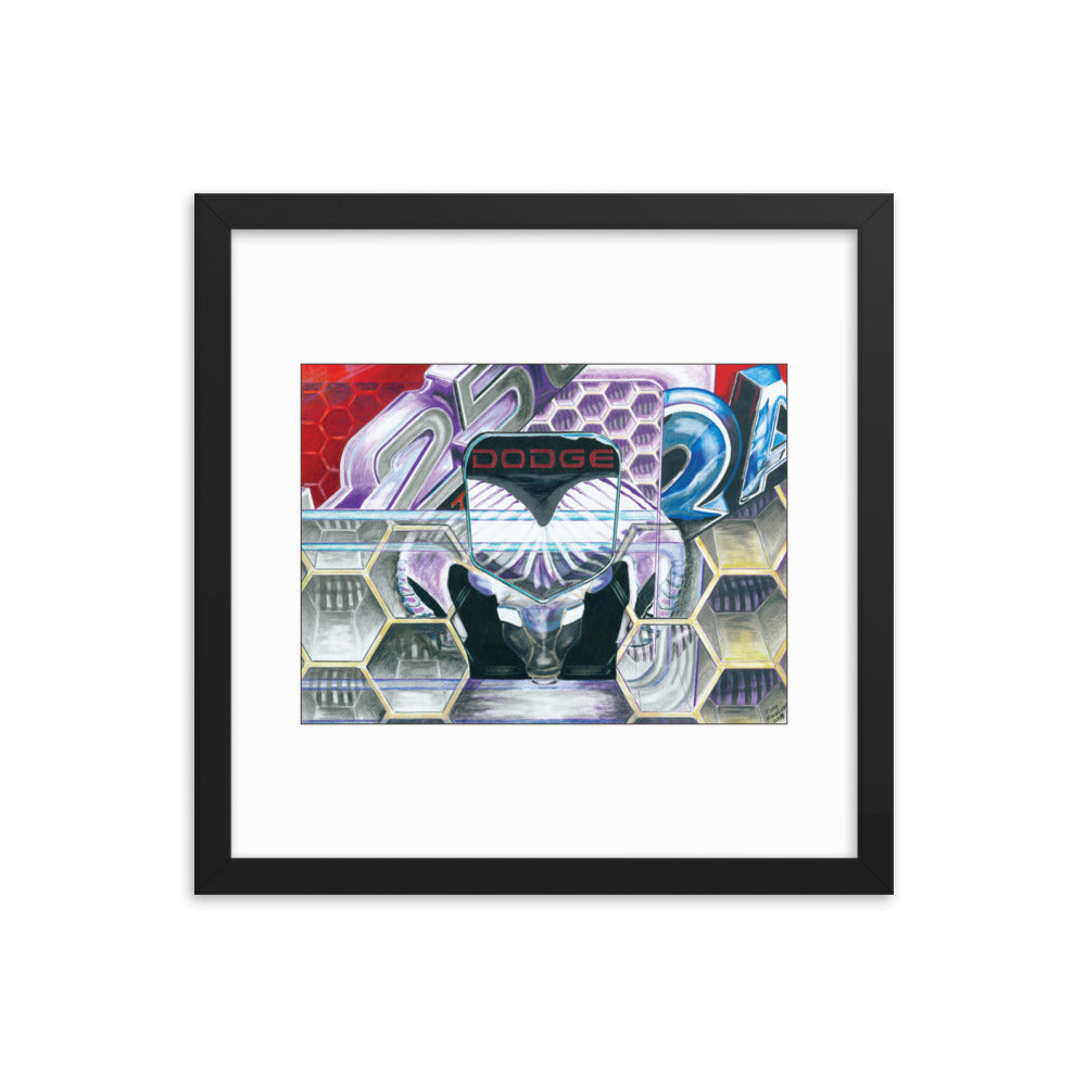 Framed Art Print - Dodge Ram