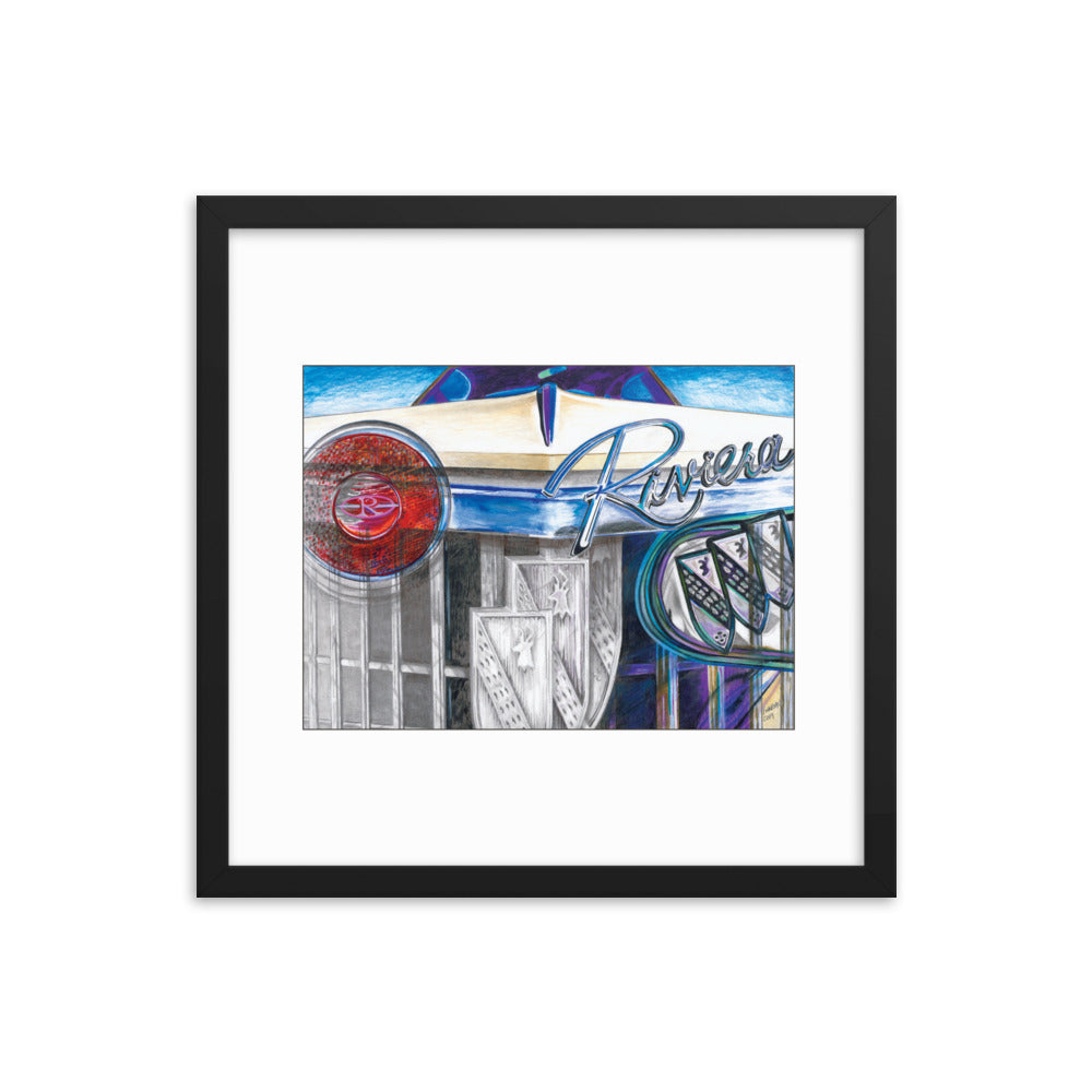 Framed Art Print - Buick Riviera