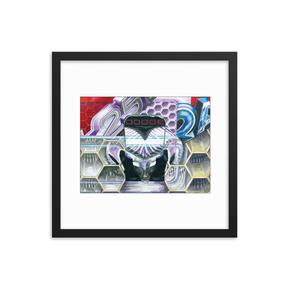 Framed Art Print - Dodge Ram