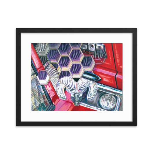 Framed Art Print - Dodge Ram