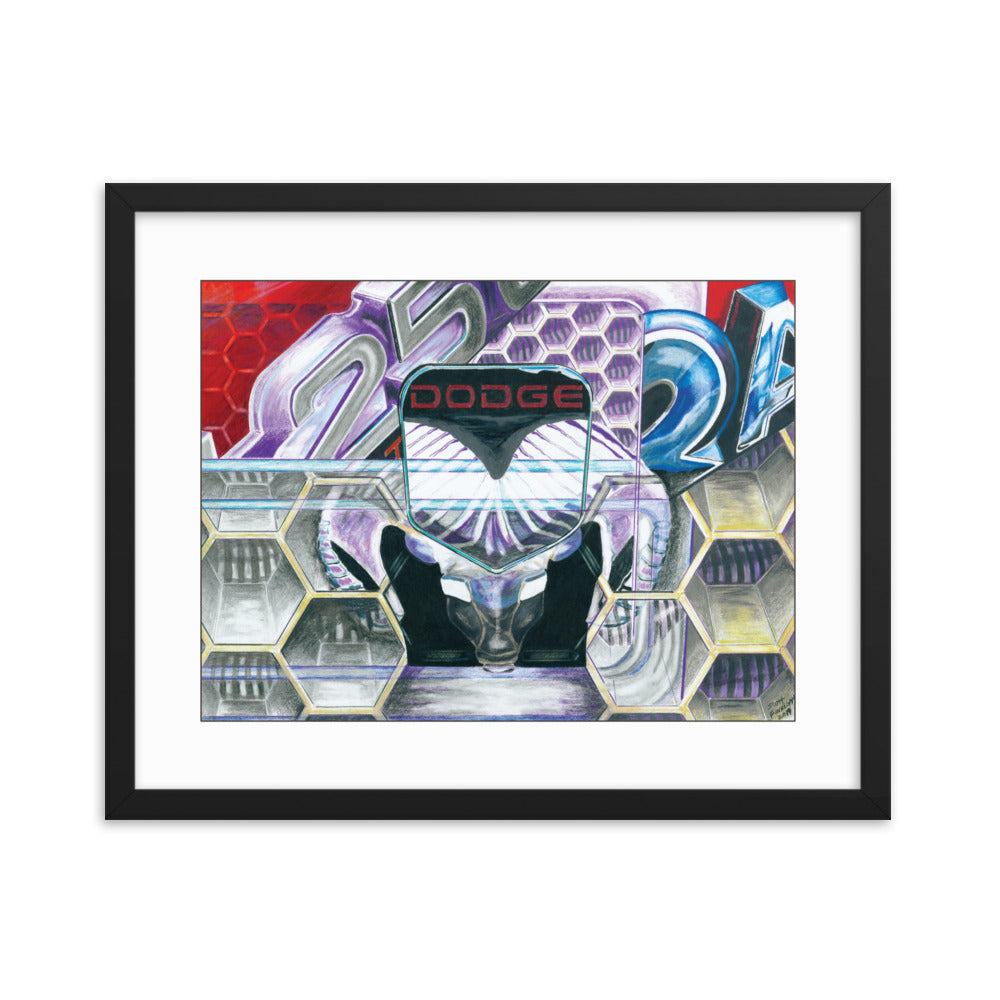 Framed Art Print - Dodge Ram