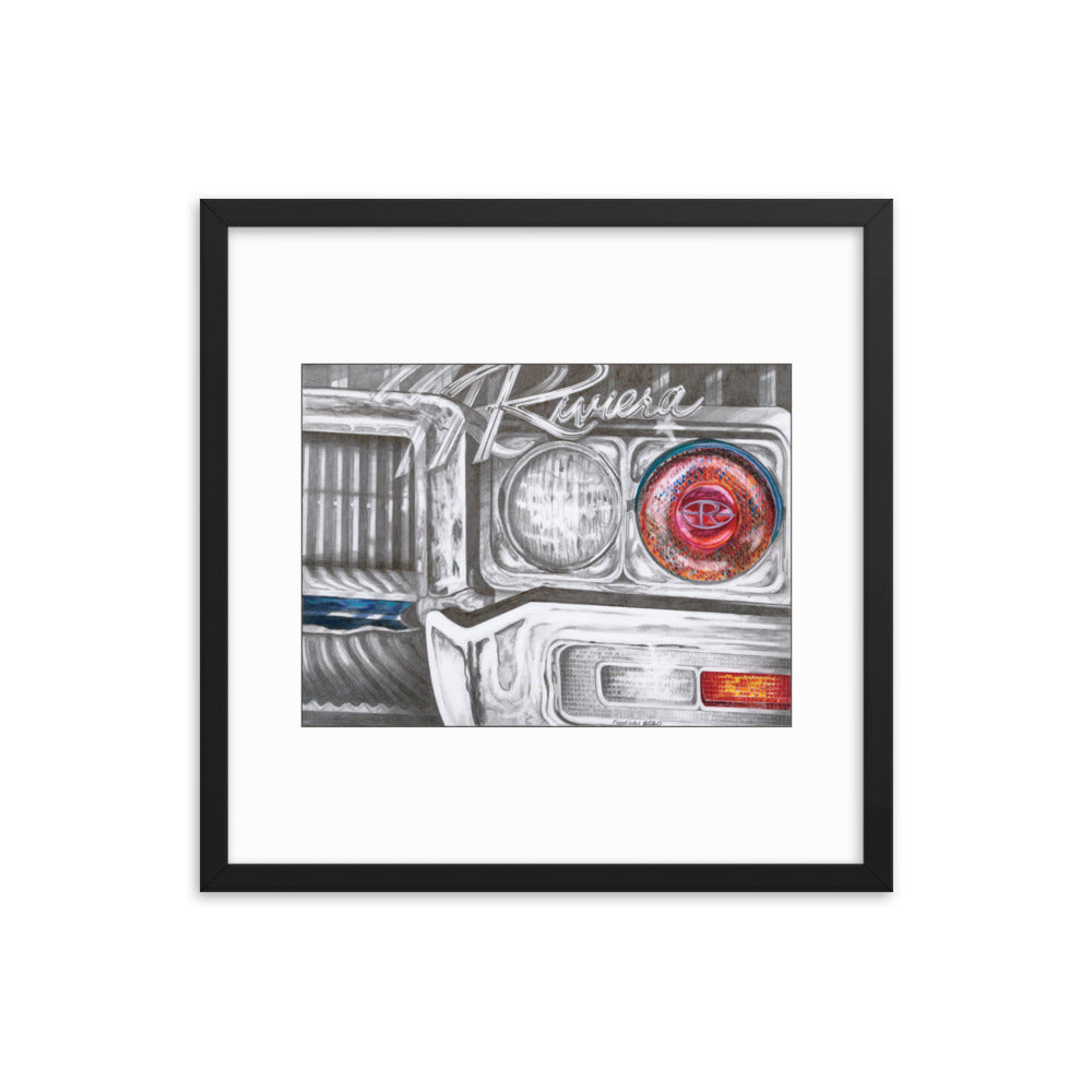 Framed Art Print - Buick Riviera