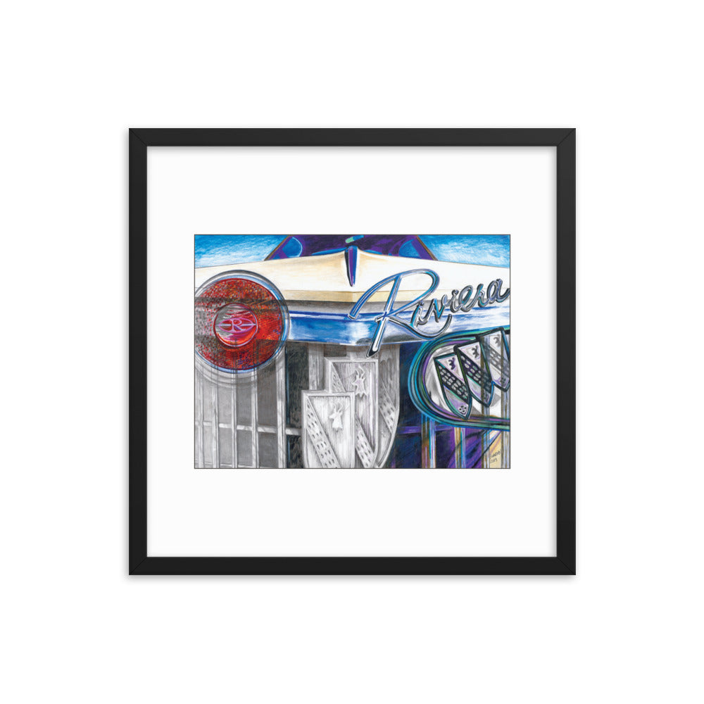 Framed Art Print - Buick Riviera