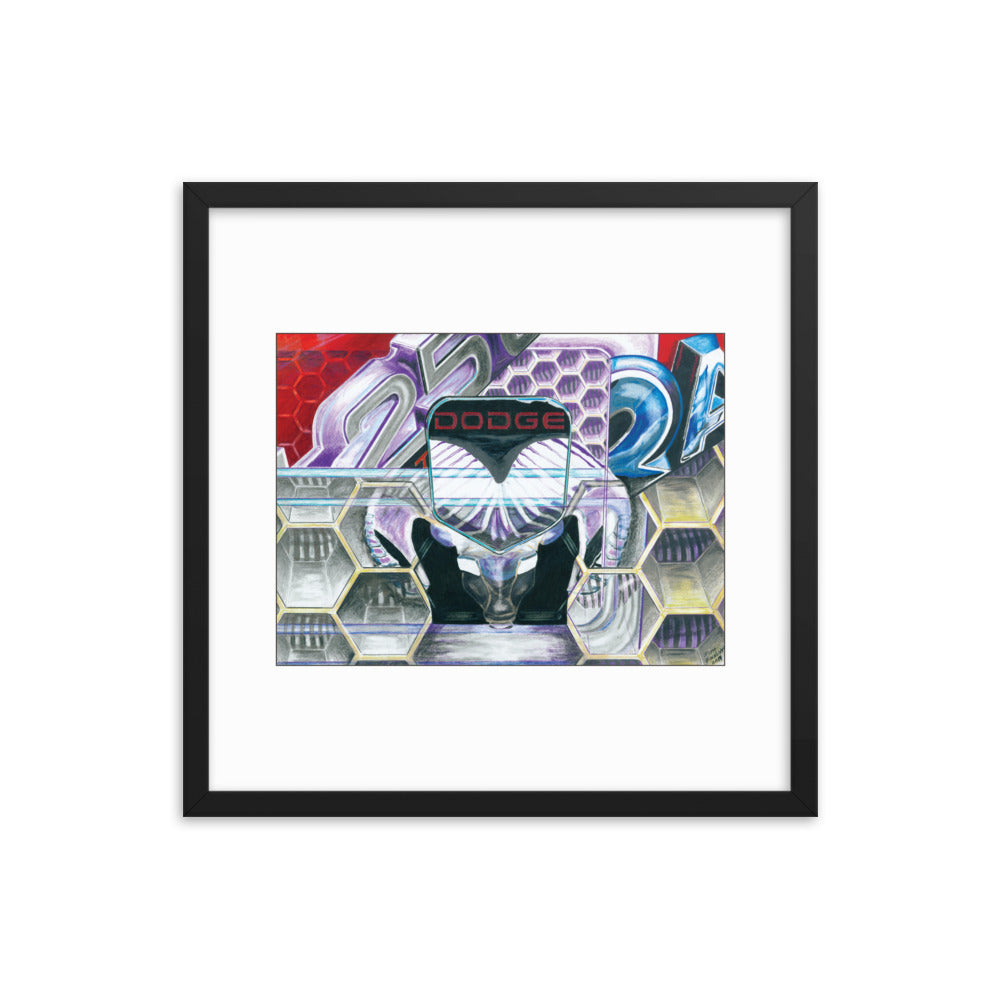 Framed Art Print - Dodge Ram