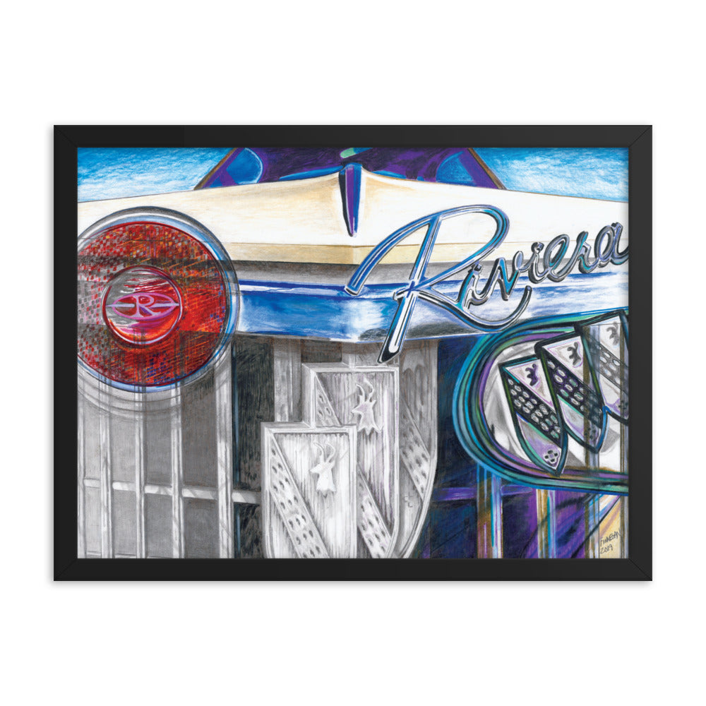 Framed Art Print - Buick Riviera