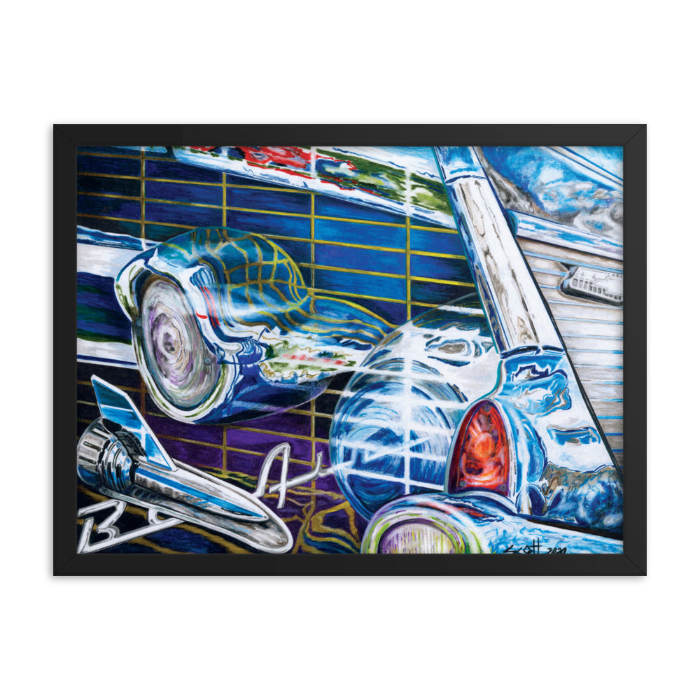 Framed Art Print - Chevy Bel Air