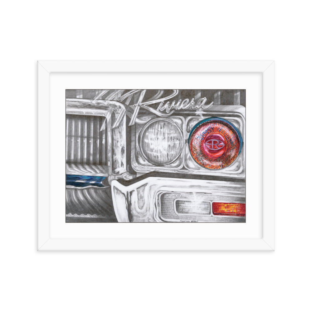 Framed Art Print - Buick Riviera