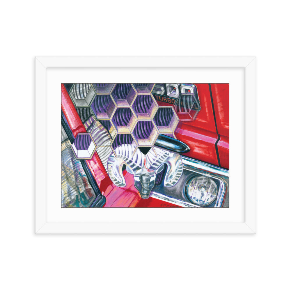 Framed Art Print - Dodge Ram