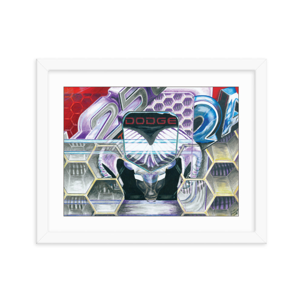 Framed Art Print - Dodge Ram