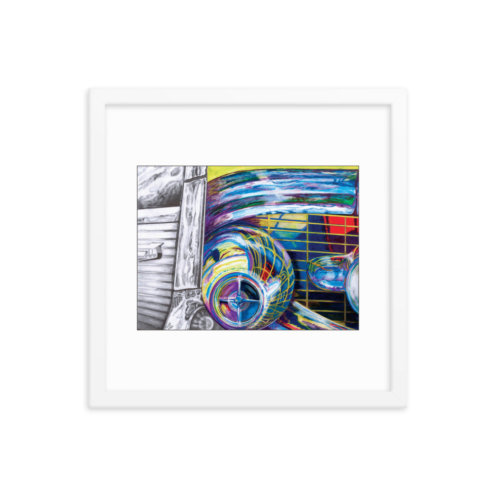 Framed Art Print - Chevy Bel Air