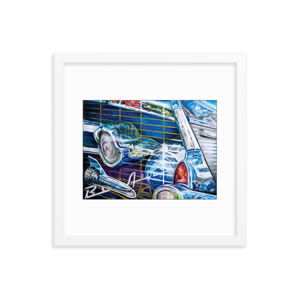 Framed Art Print - Chevy Bel Air