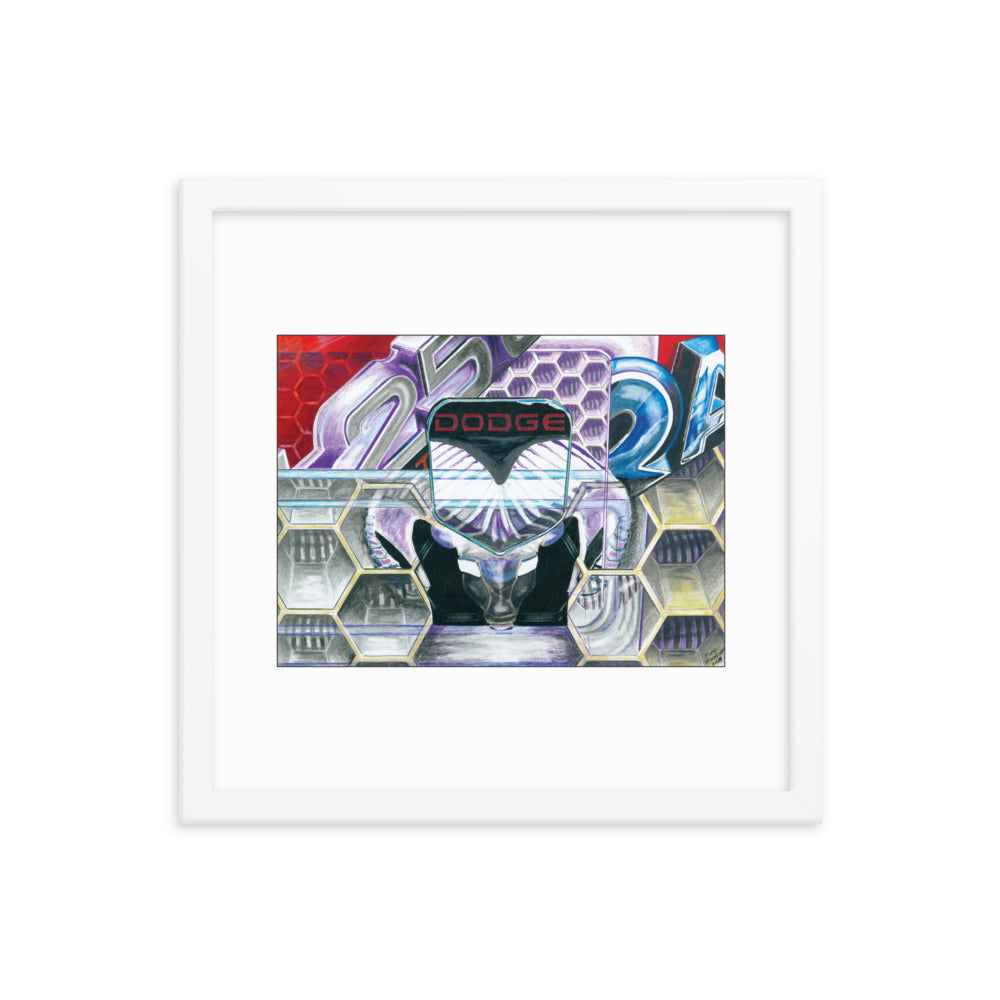 Framed Art Print - Dodge Ram