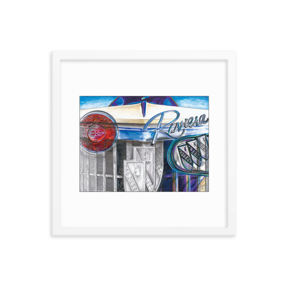 Framed Art Print - Buick Riviera