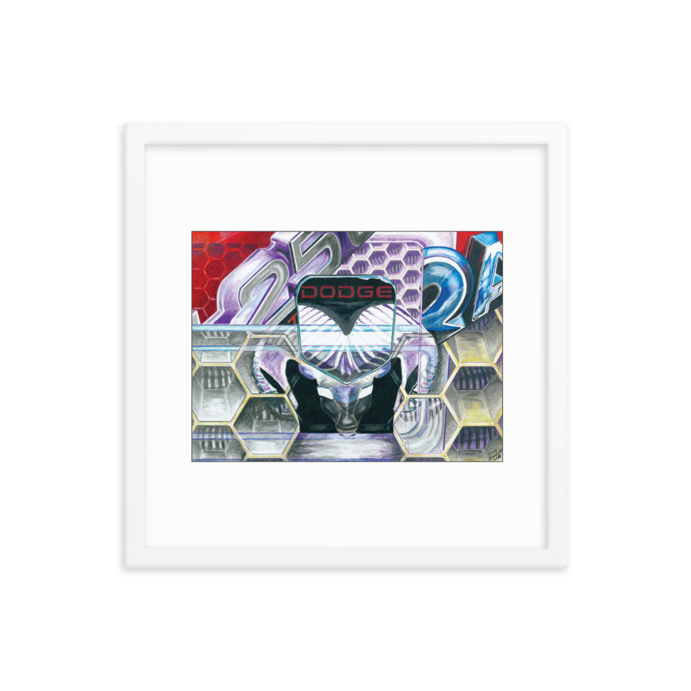 Framed Art Print - Dodge Ram