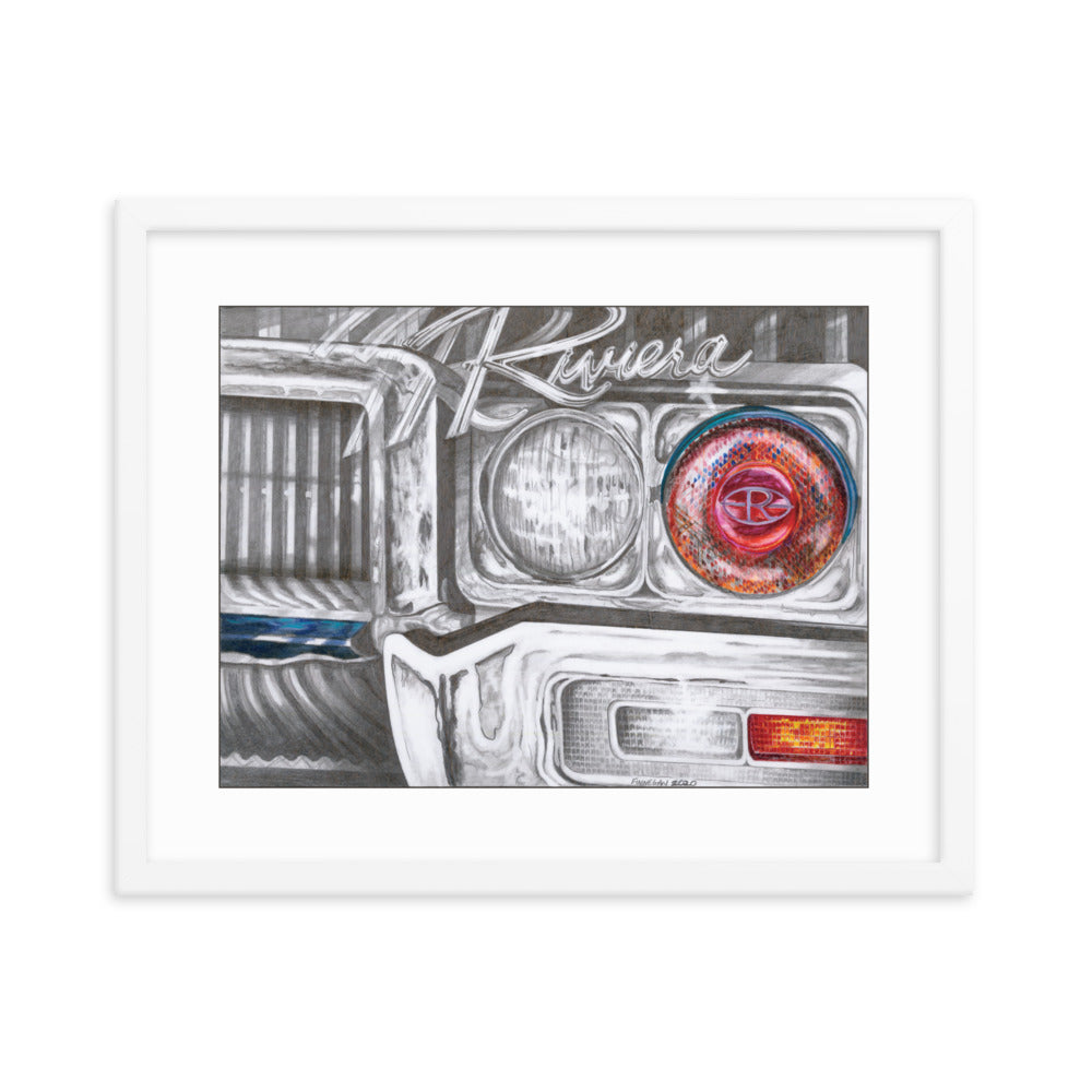 Framed Art Print - Buick Riviera