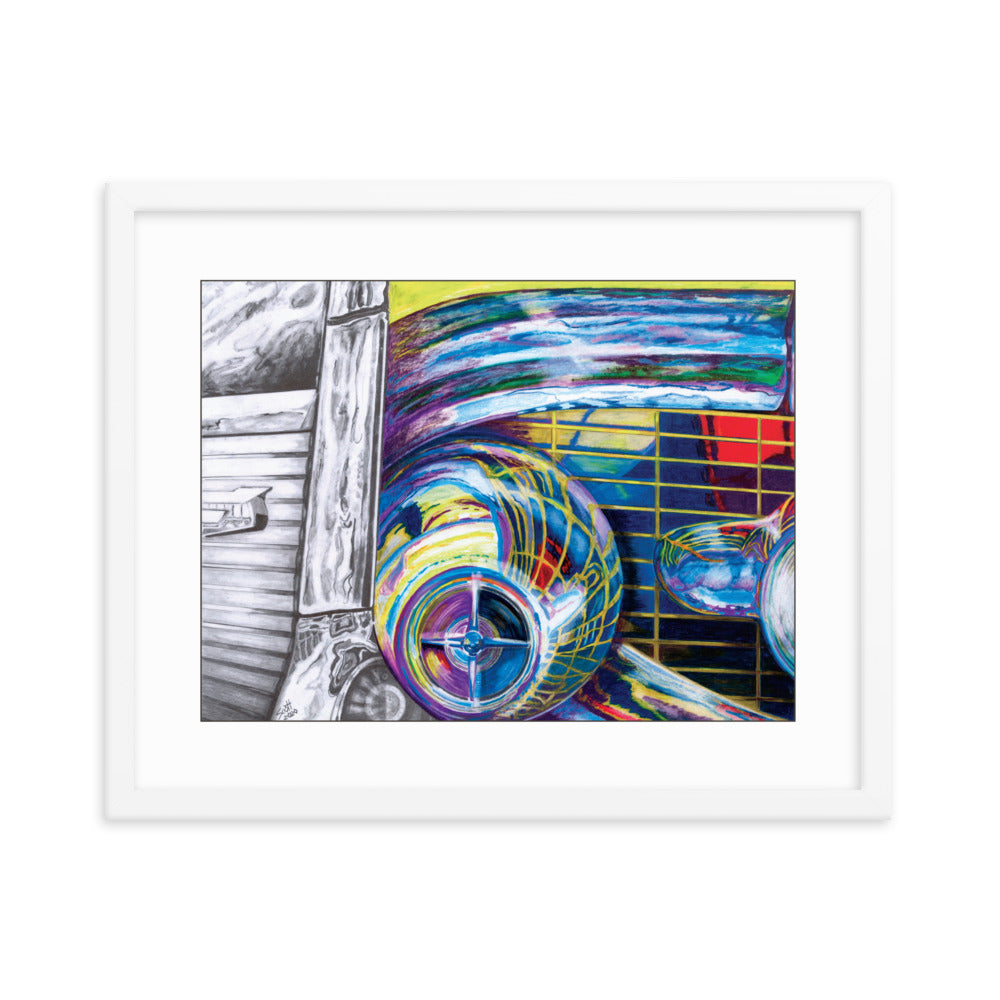 Framed Art Print - Chevy Bel Air