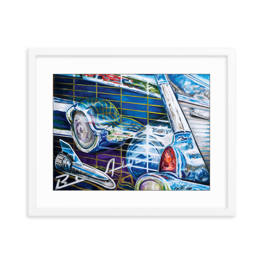 Framed Art Print - Chevy Bel Air