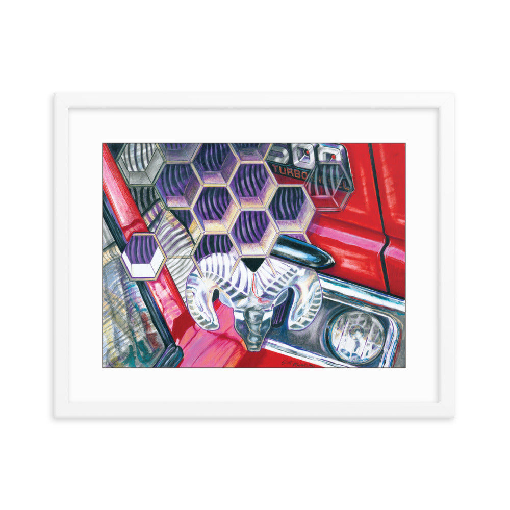 Framed Art Print - Dodge Ram