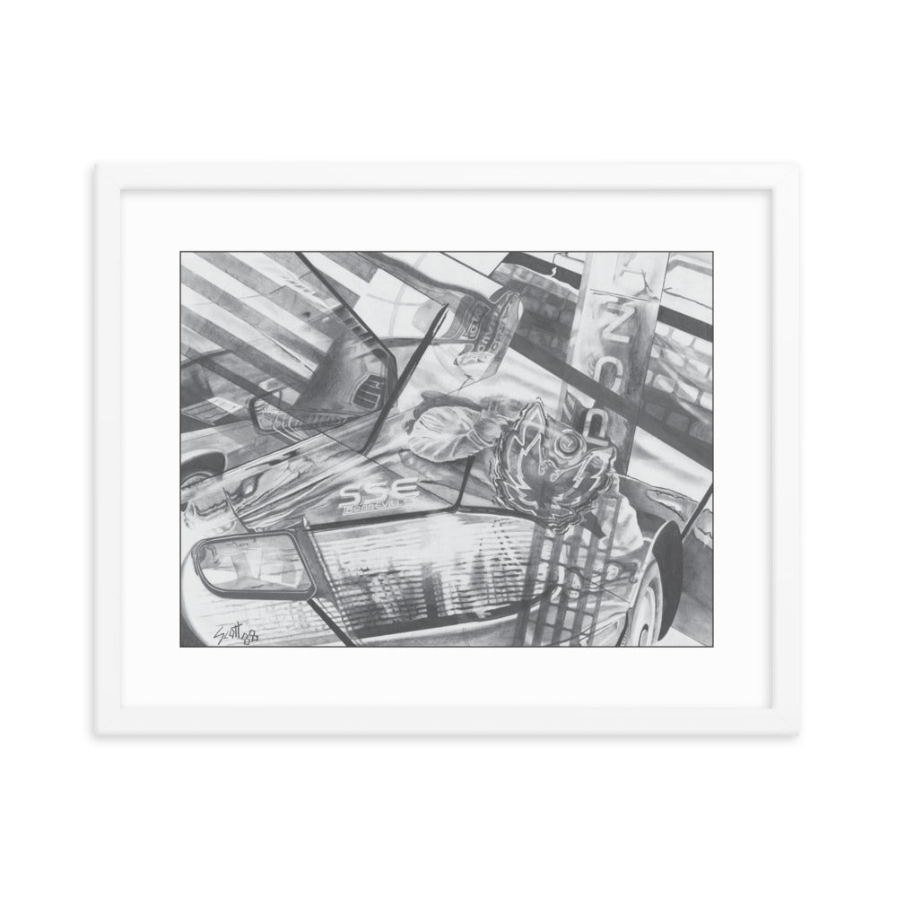 Framed Art Print - Pontiac Bonneville v2