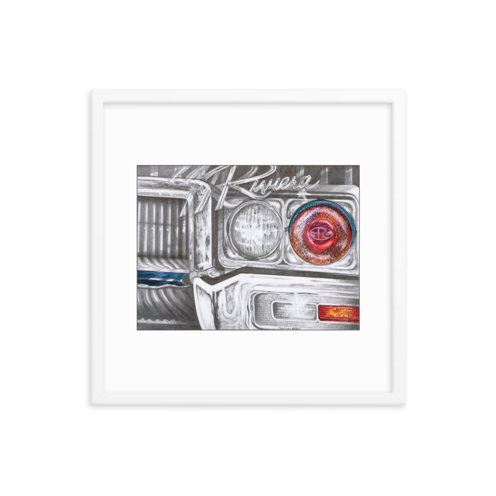 Framed Art Print - Buick Riviera