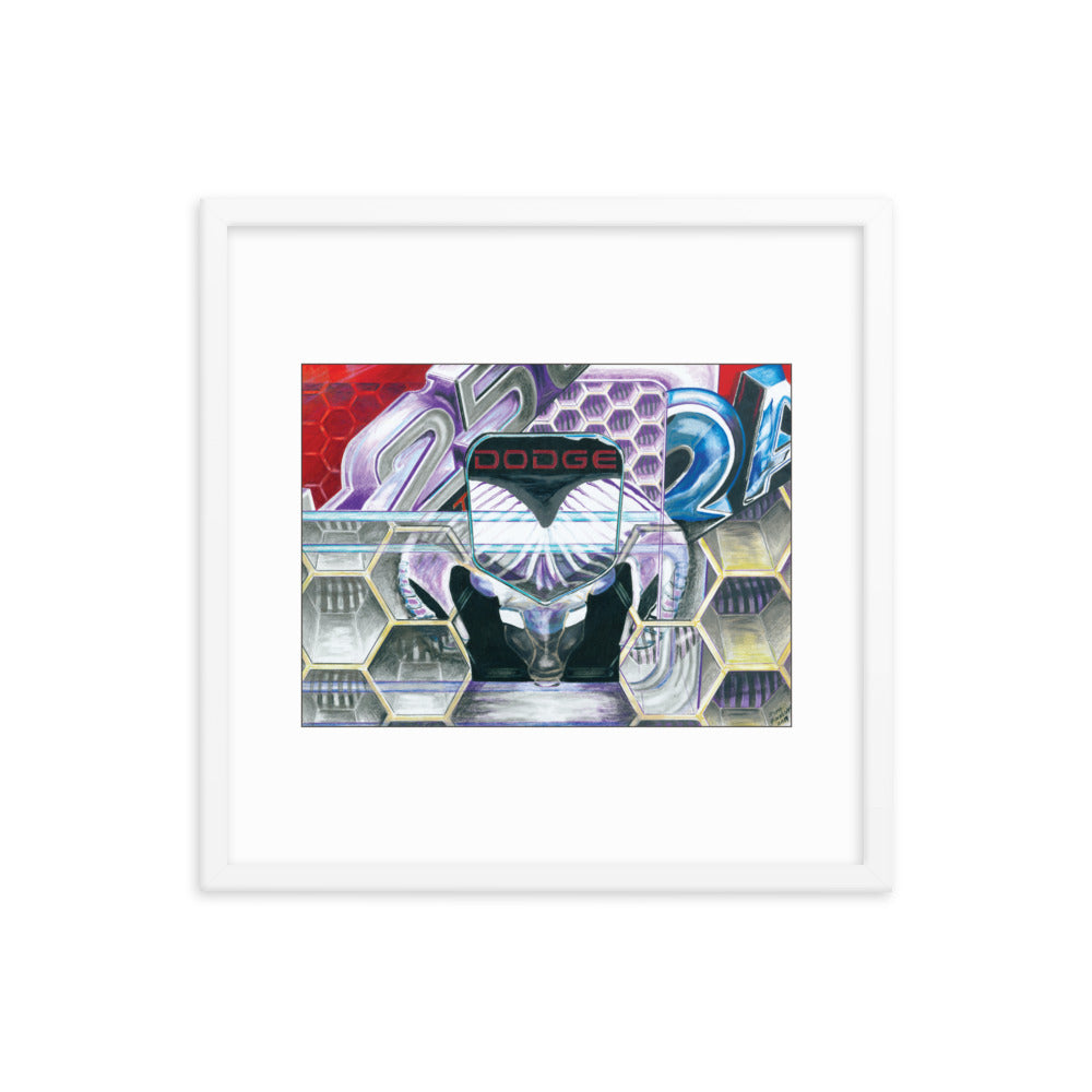 Framed Art Print - Dodge Ram