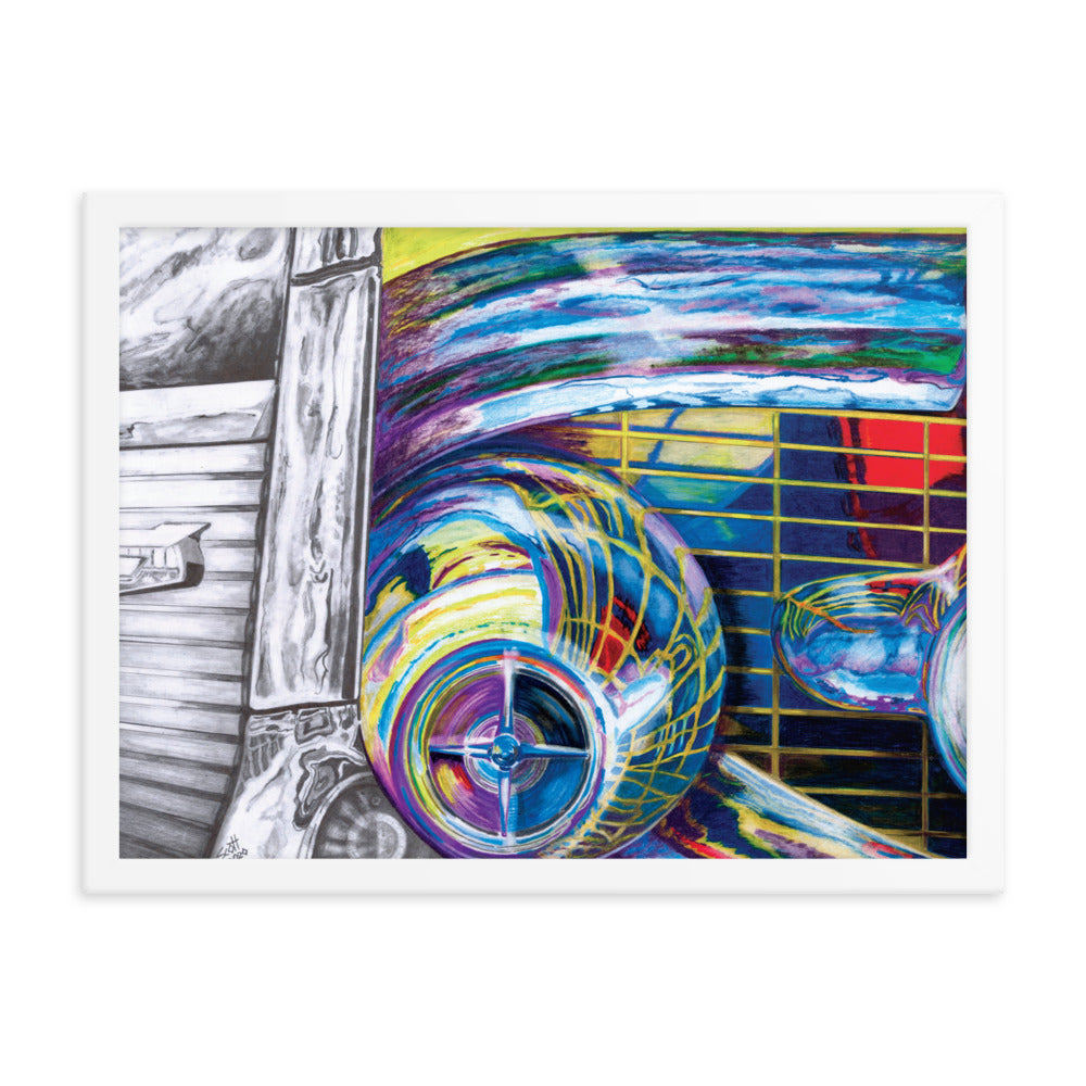 Framed Art Print - Chevy Bel Air