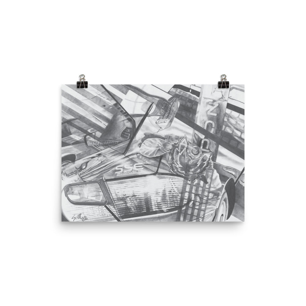 Enhanced Matte Paper Art Print - Pontiac Bonneville